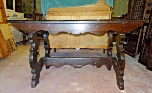 Tavolo fratino metà 1800 in noce piemontese